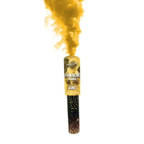 Fumigène  à mains 45 secondes jaune