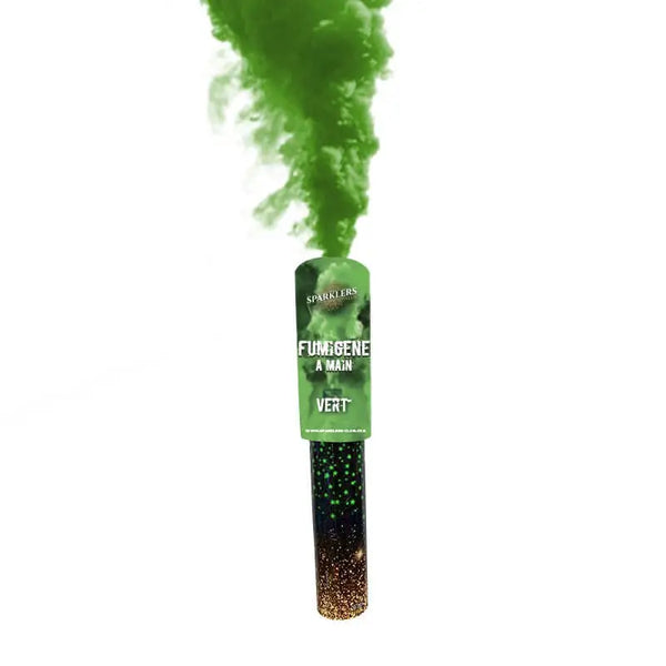 Fumigène à mains 45 secondes vert