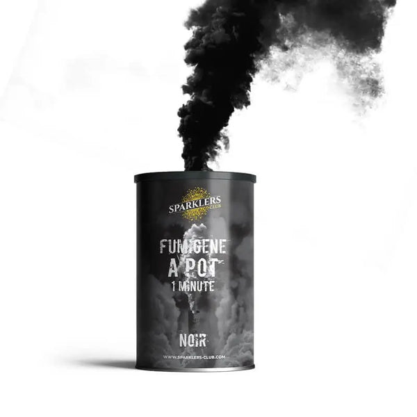 Fumigène en pot 1 minute Noir (à poser au sol)