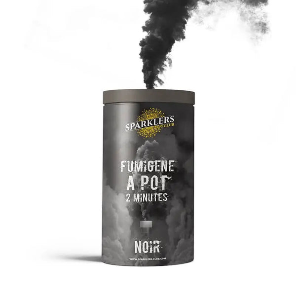 Gros Pot Fumigène 2 Minutes Noir