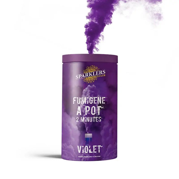 Gros pot fumigène 2 minutes Violet