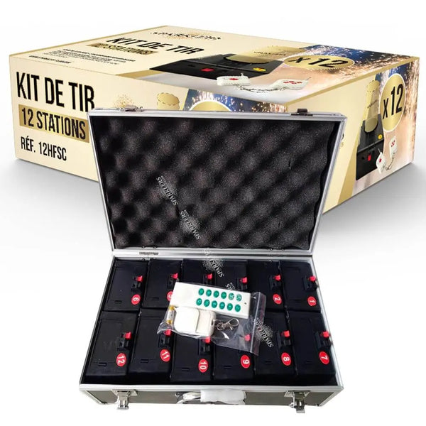 Kit de tir 12 stations pour jets de scène